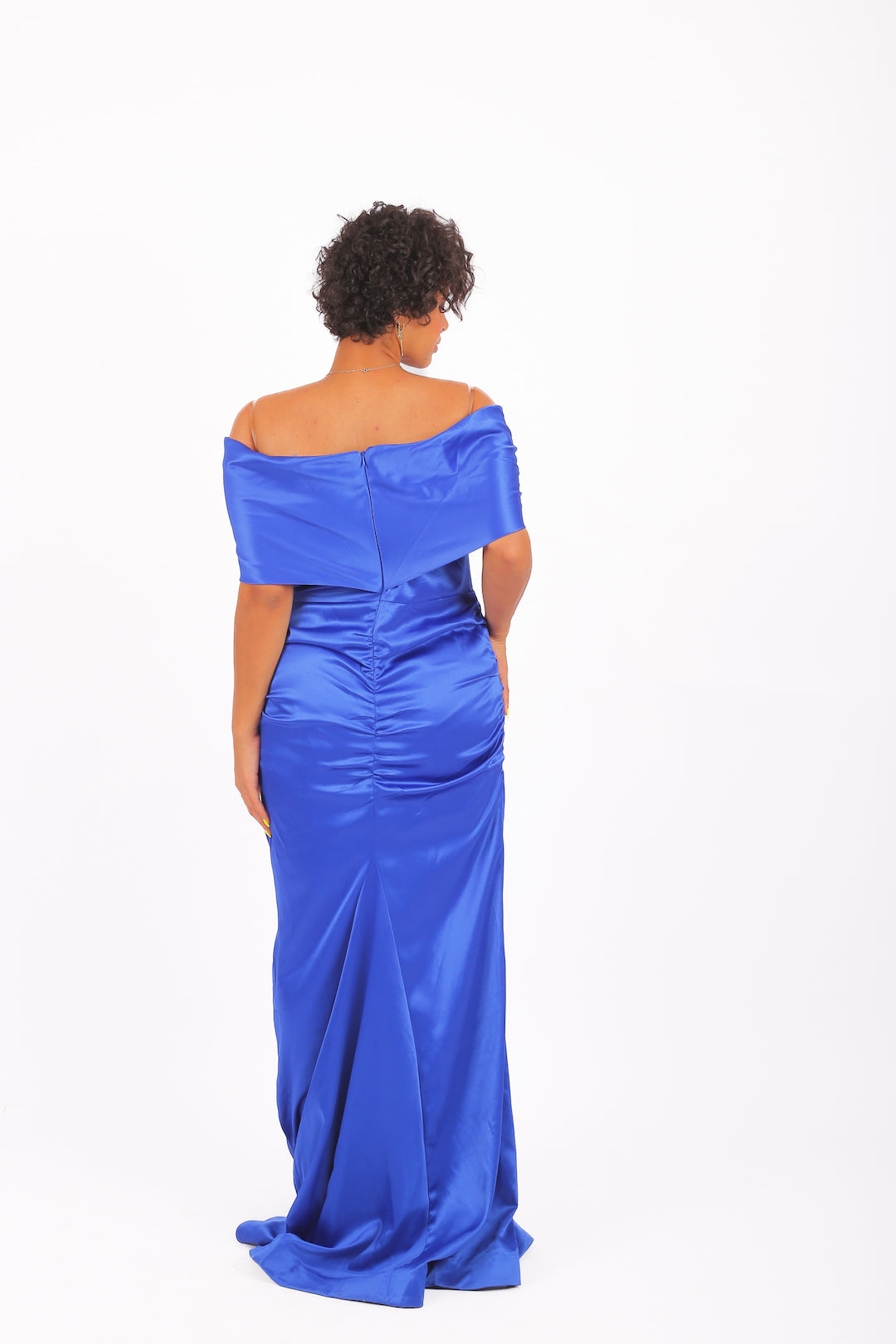 Natalia Satin Extension Soiree Dress