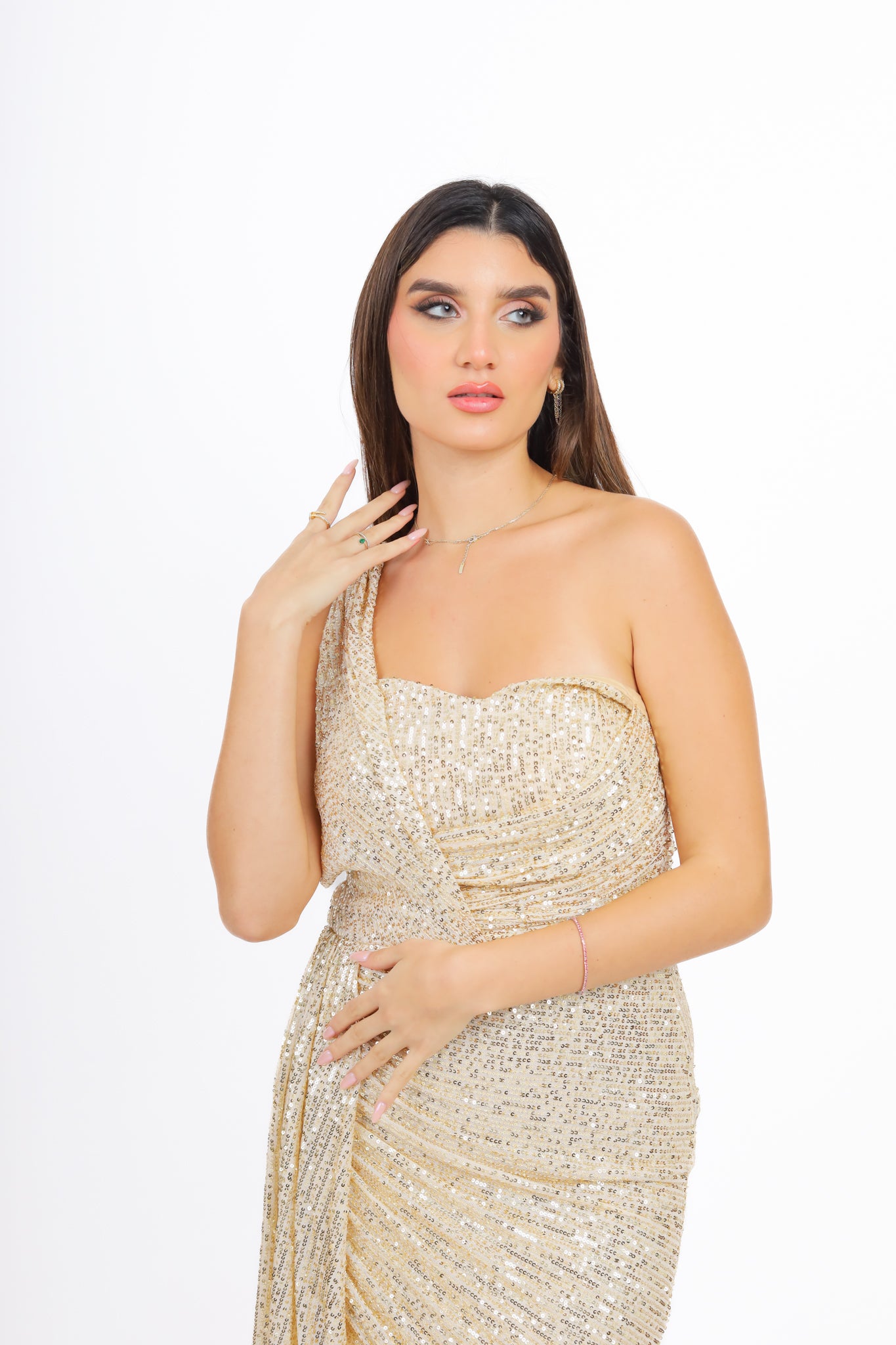 Off Shoulder Sequin Dress