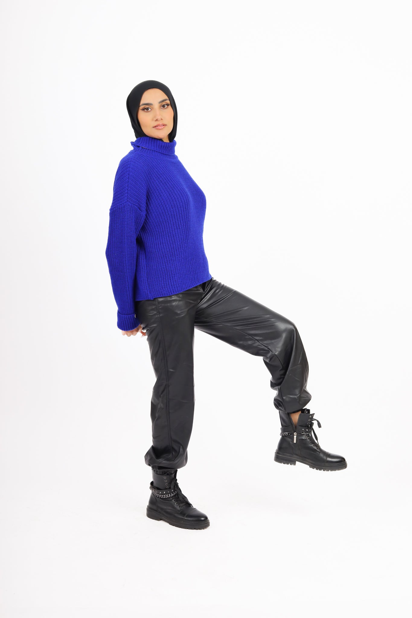 Sweat Leather Pants