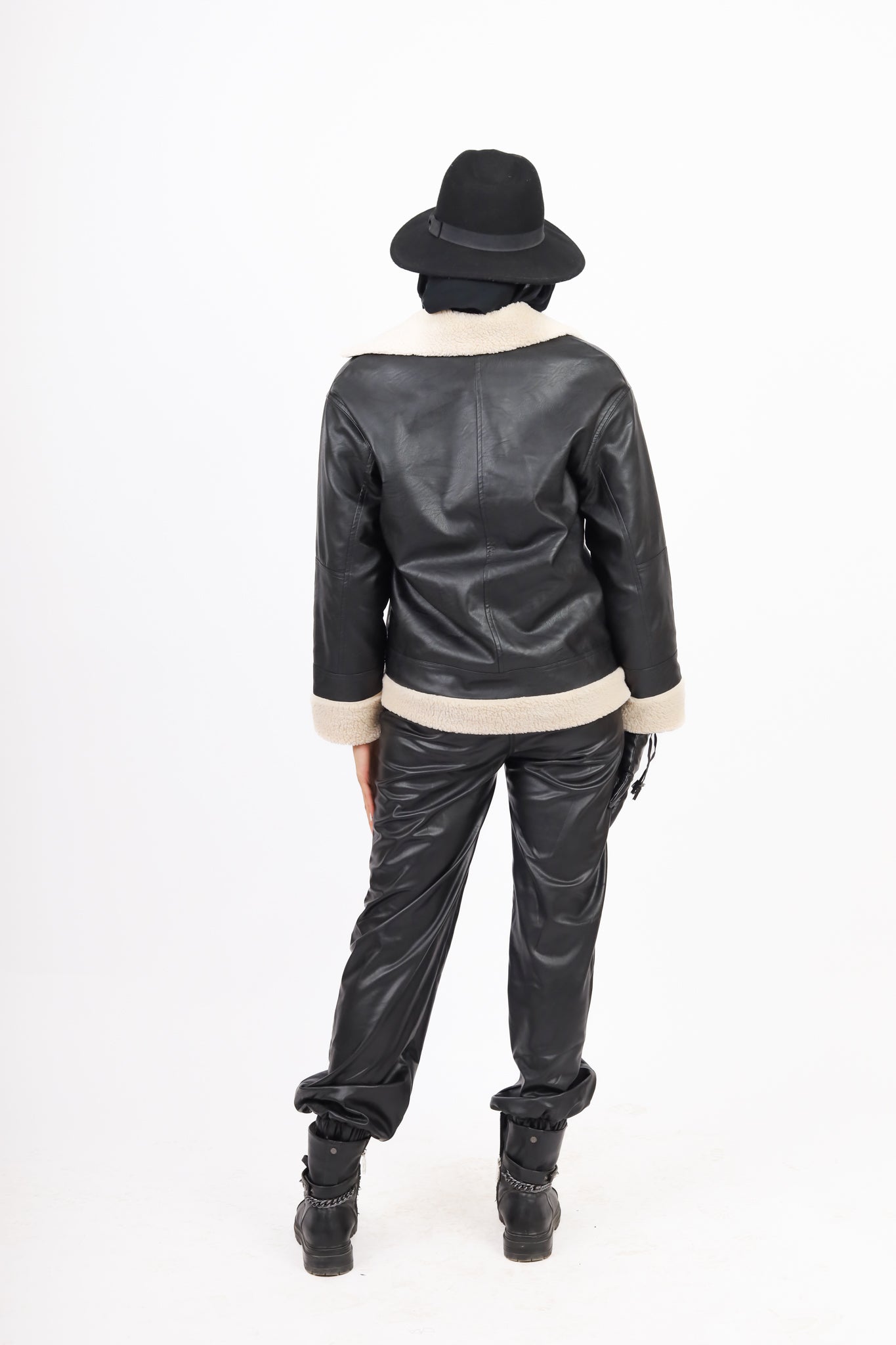 Leather Jacket with Liner Fur