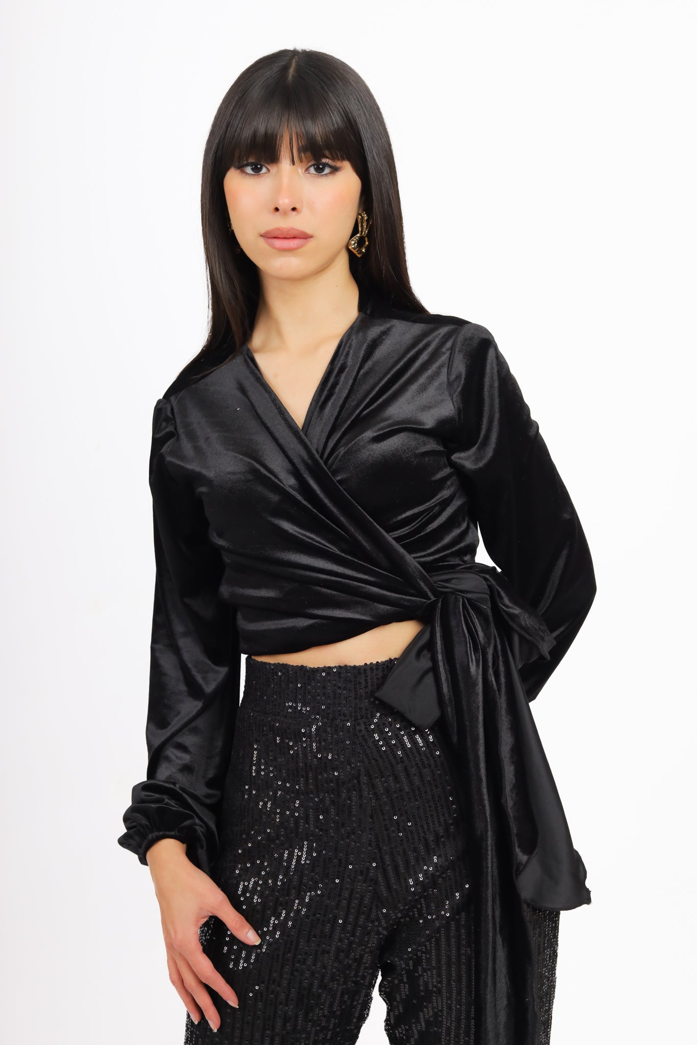 Envelope Velvet Top