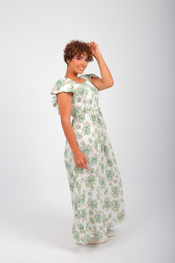 Flora Open Back Dress