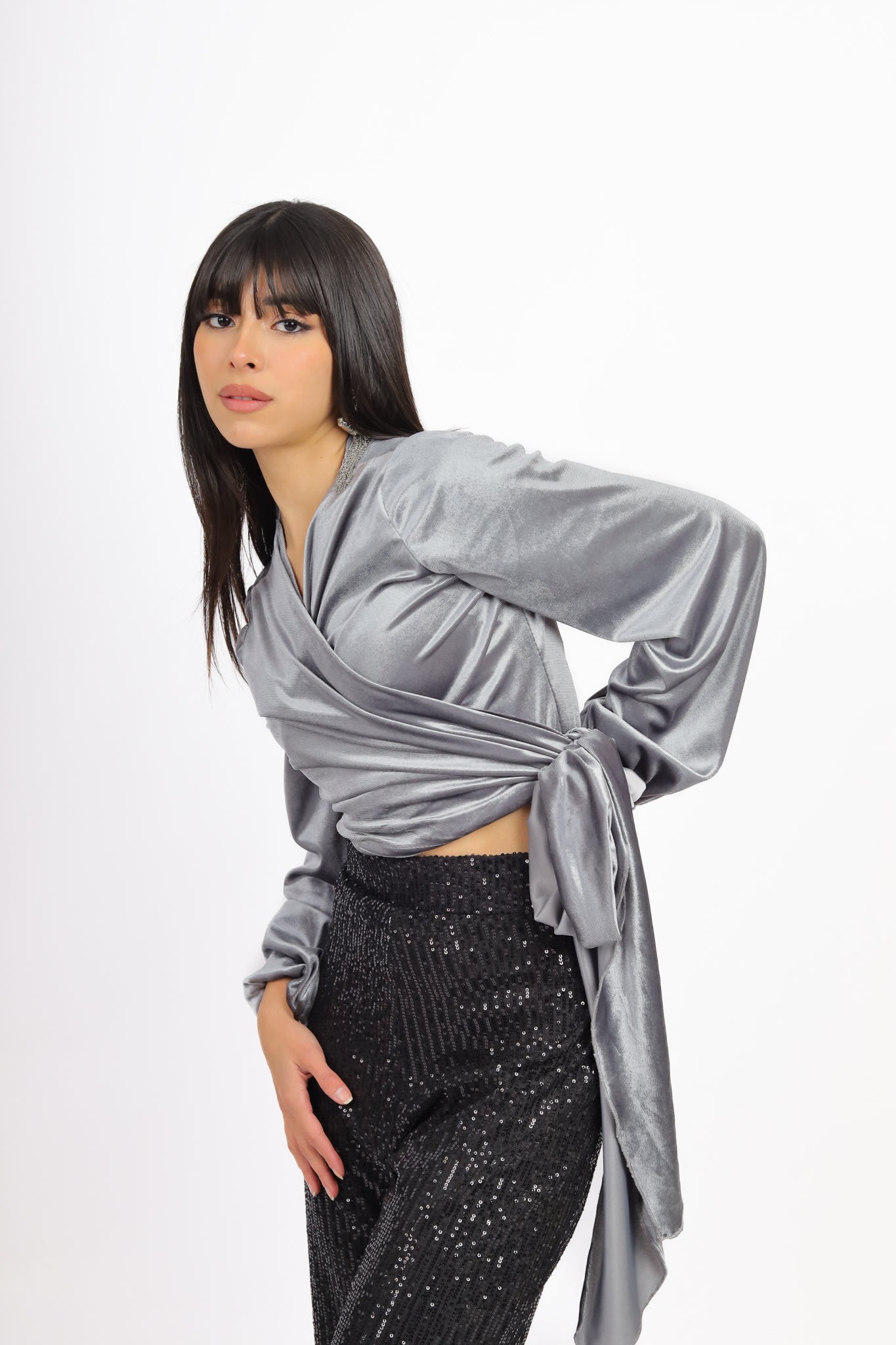 Envelope Velvet Top