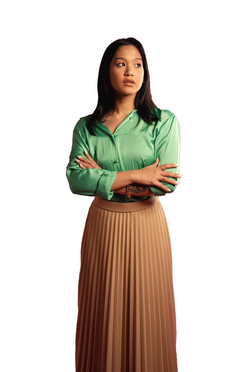 Beige Pleats Skirt Crave