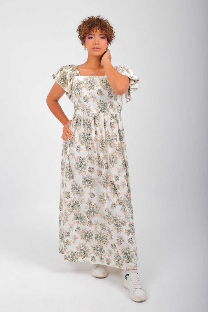 Flora Open Back Dress