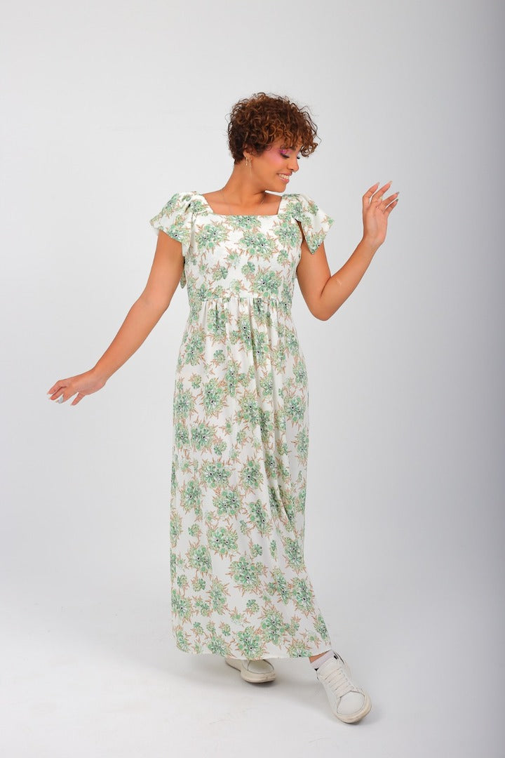 Flora Open Back Dress