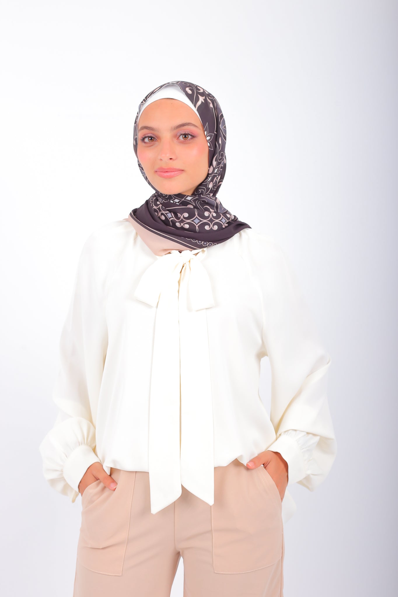 Pandra Basic Long Sleeve Blouse