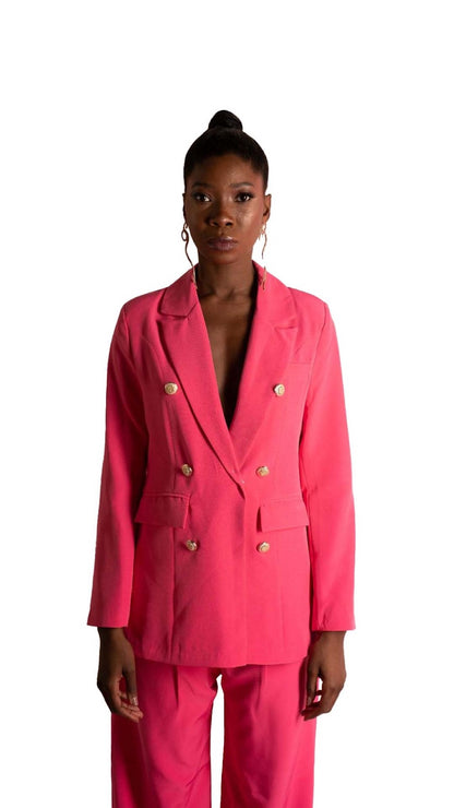 Fuschia Two Sides Crave Blazer