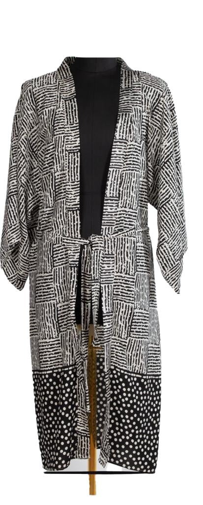 Summer Soft Cardigan - BlackxWhite