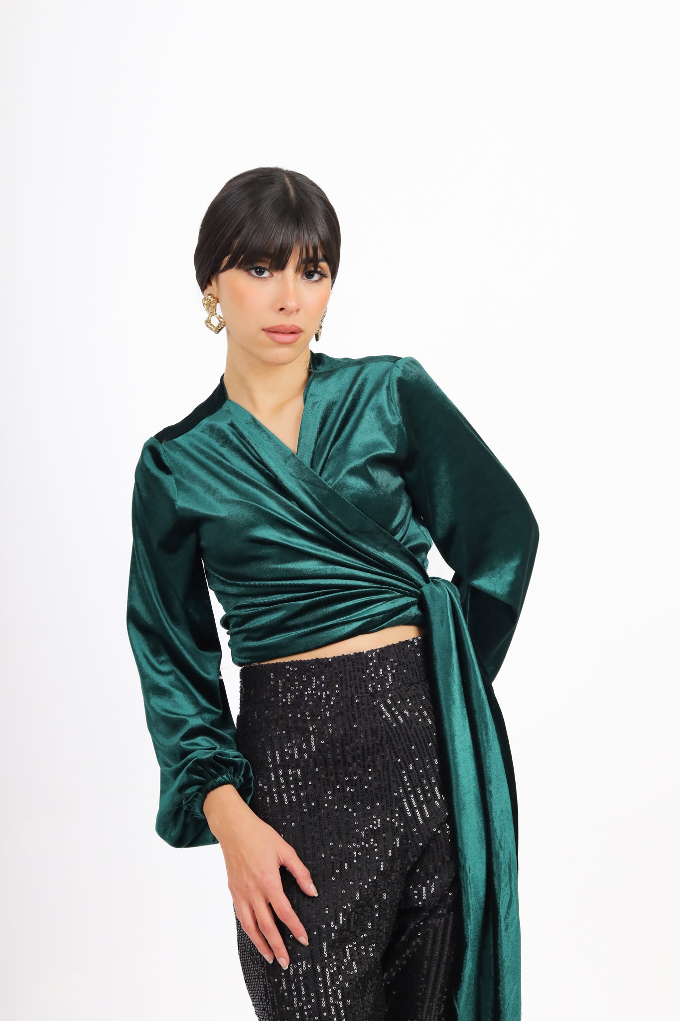 Envelope Velvet Top