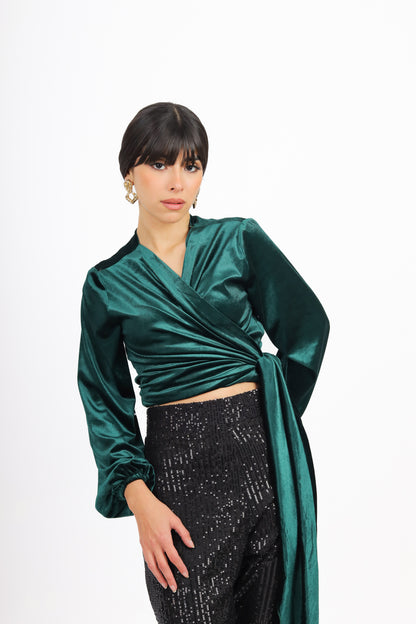 Envelope Velvet Top