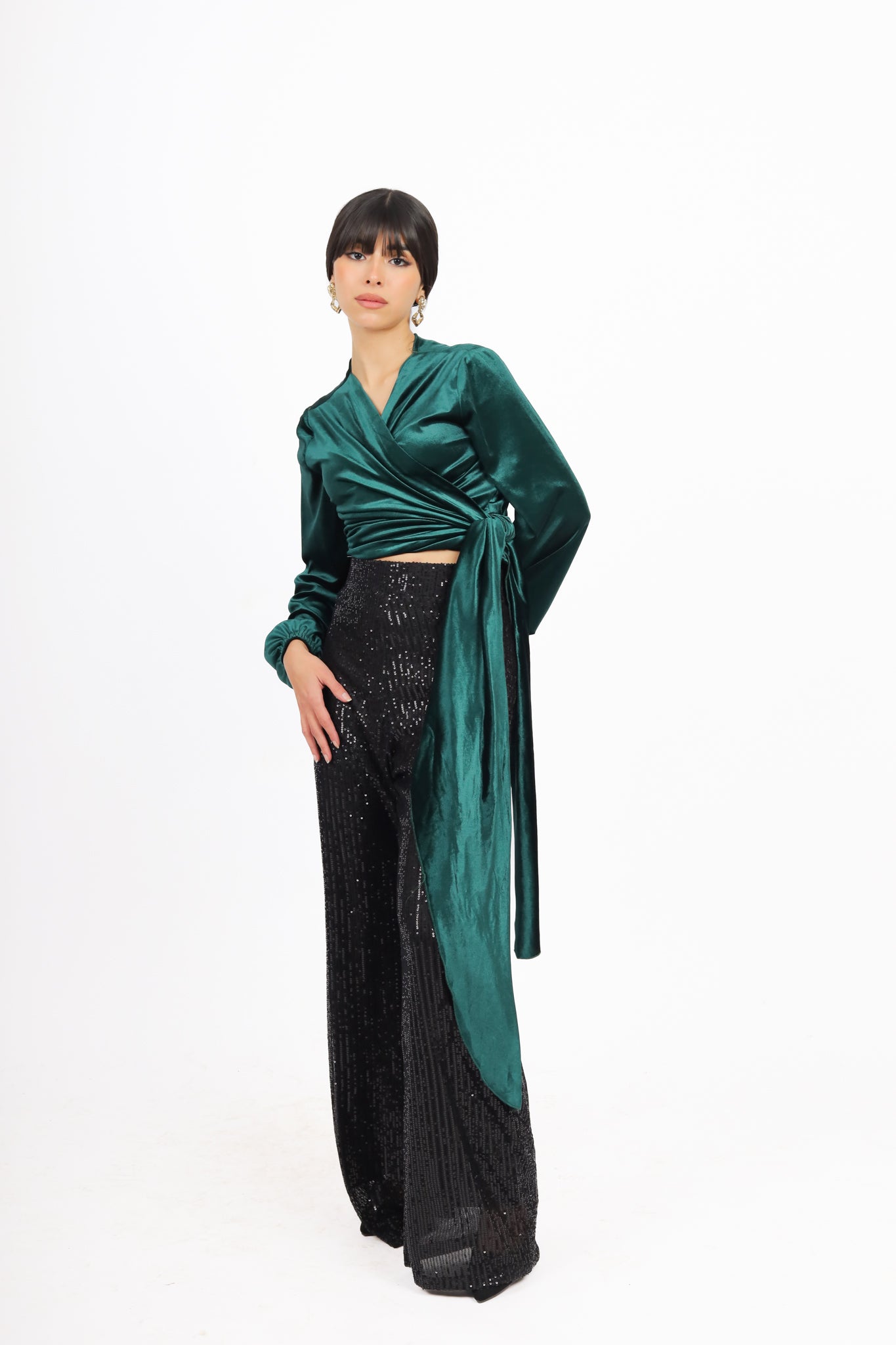 Envelope Velvet Top