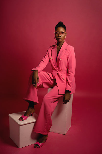 Fuschia Two Sides Crave Blazer