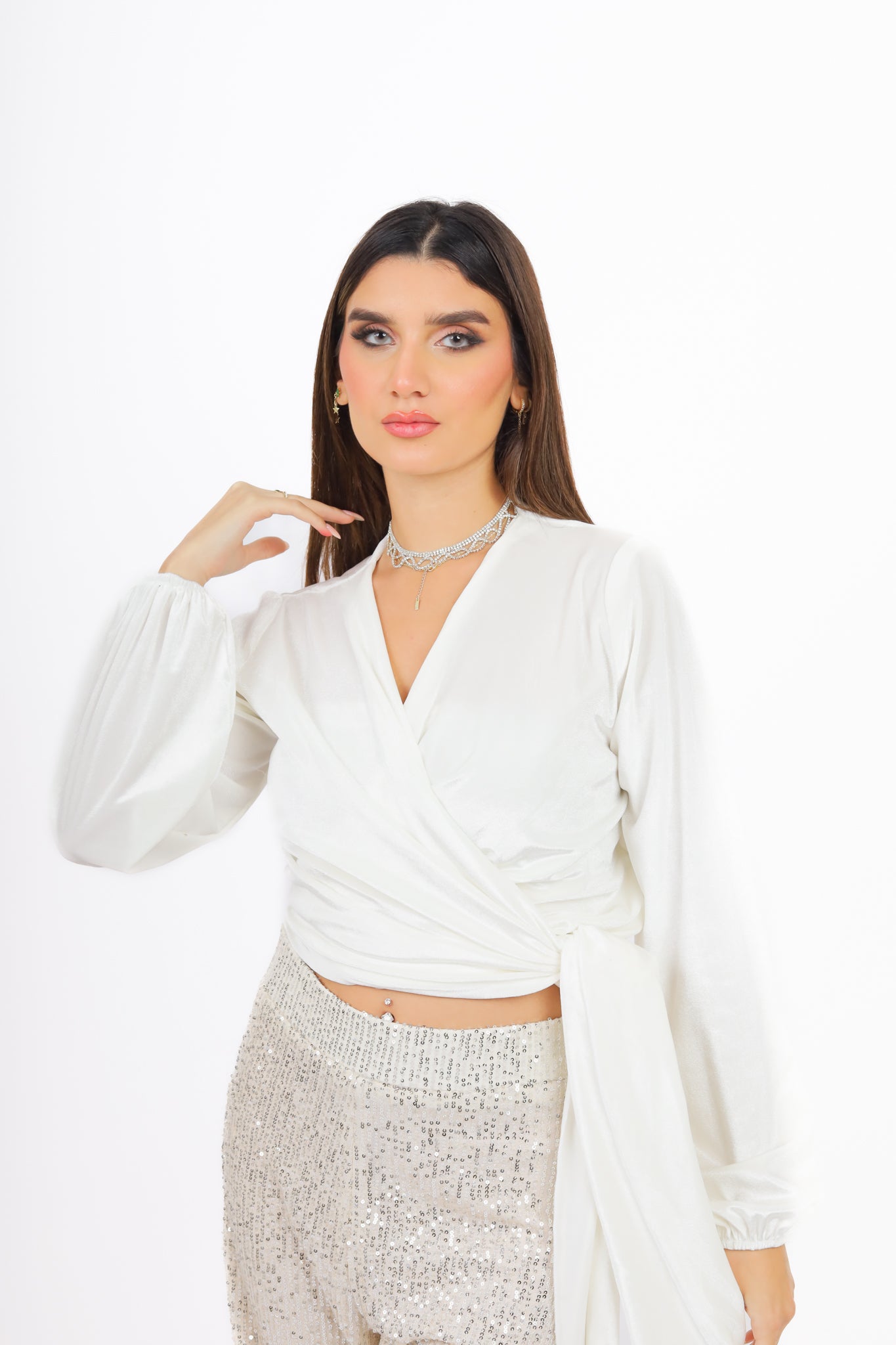 Envelope Velvet Top