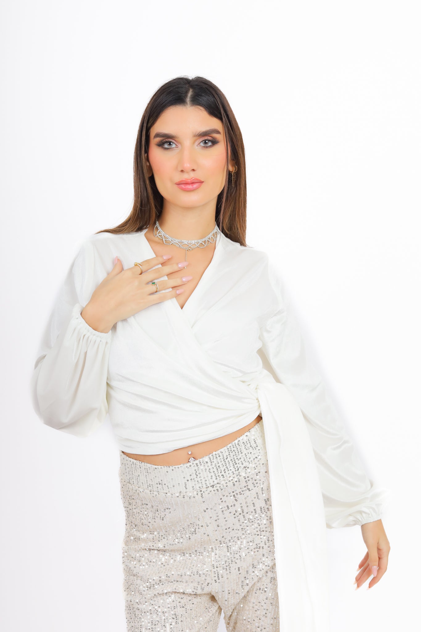 Envelope Velvet Top