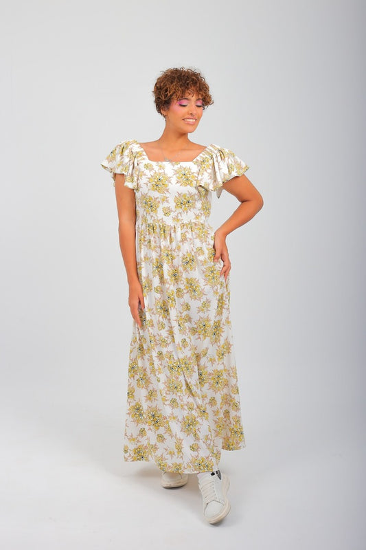 Flora Open Back Dress